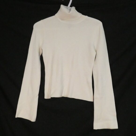 Costa Blanca Sweaters - COSTA BLANCA - Knitwear | small - medium | Ivory Ribbed Turtleneck Sweater